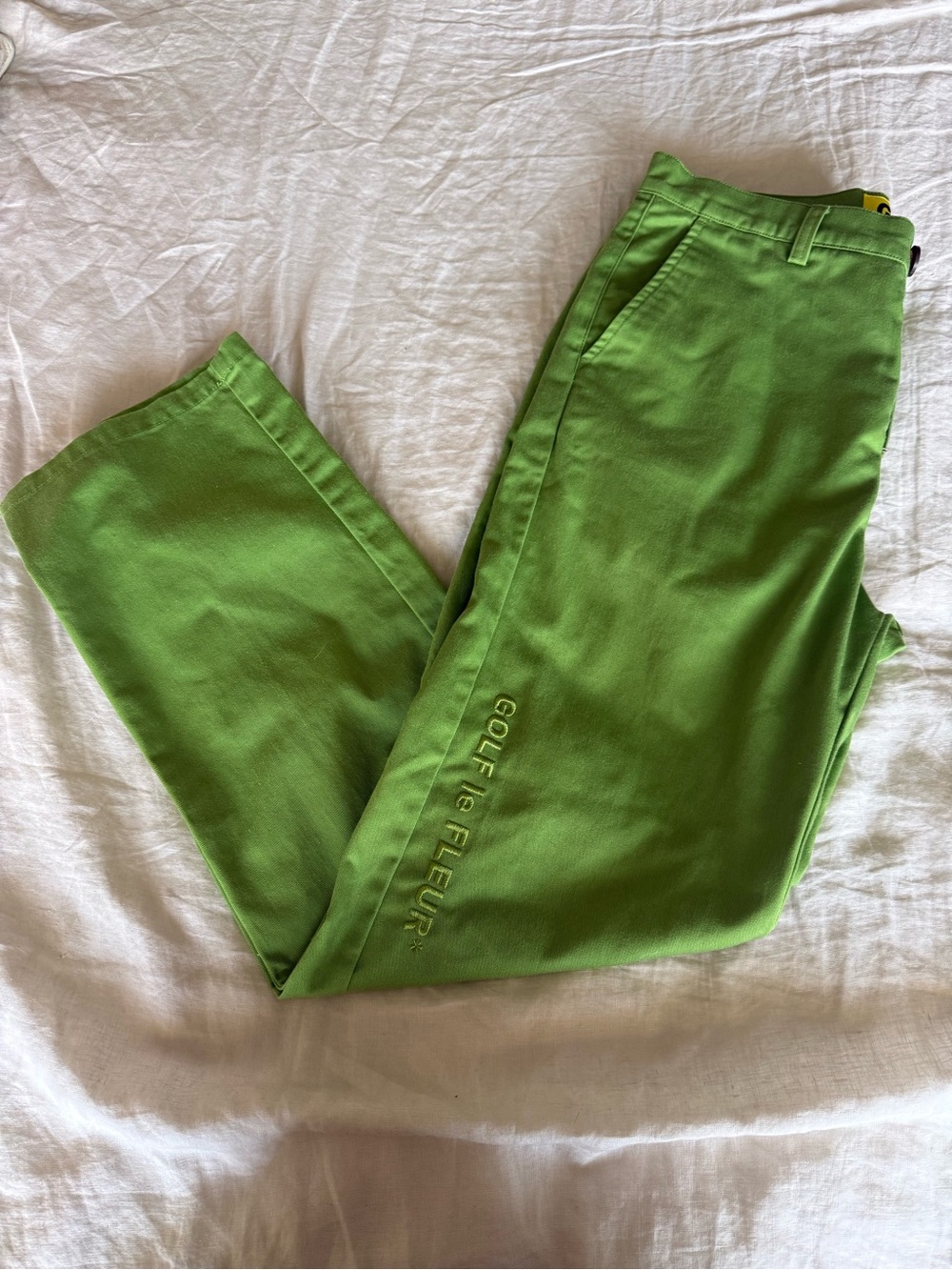 Limited edition Lacoste x GOLF le Fleur chino trousers in size 32